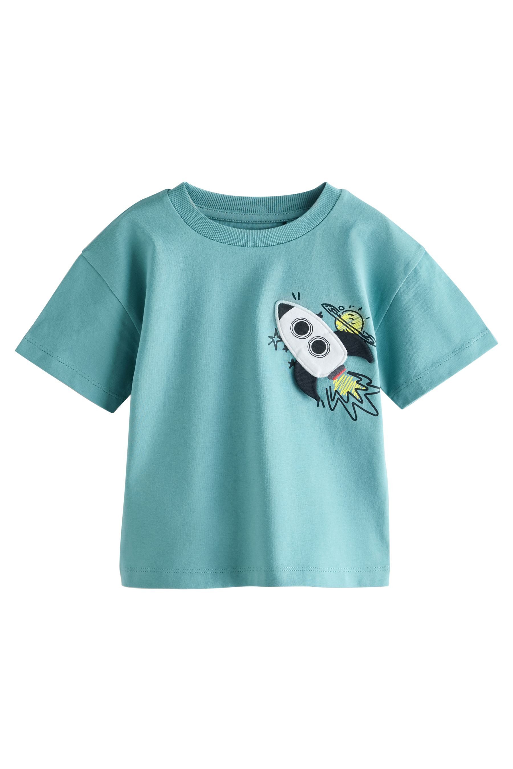 T-Shirt Kurzärmeliges T-Shirt mit interaktivem Motiv