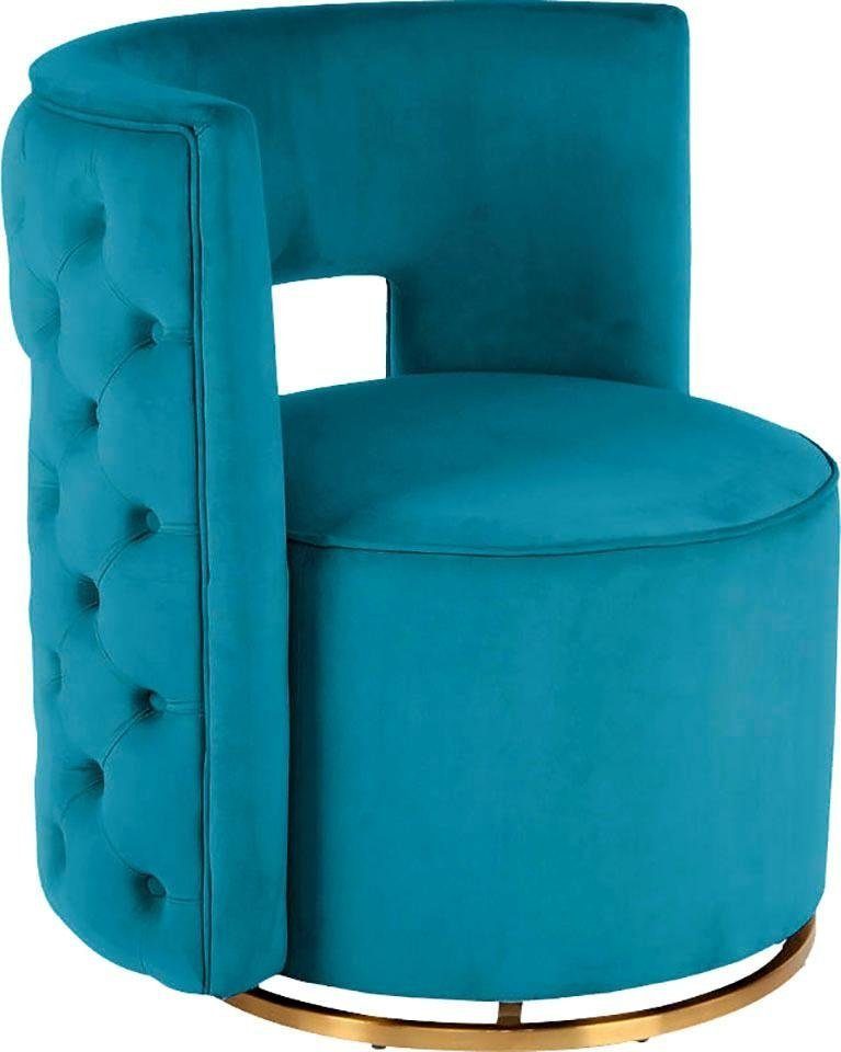 Kayoom Sessel Drehsessel Beverly 125, drehbar, Gestell aus Eisen,samtige Ob günstig online kaufen