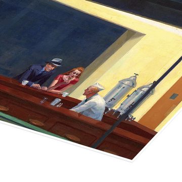 Posterlounge Poster Edward Hopper, Nachtschwärmer (Detail) I, Bar Modern Malerei