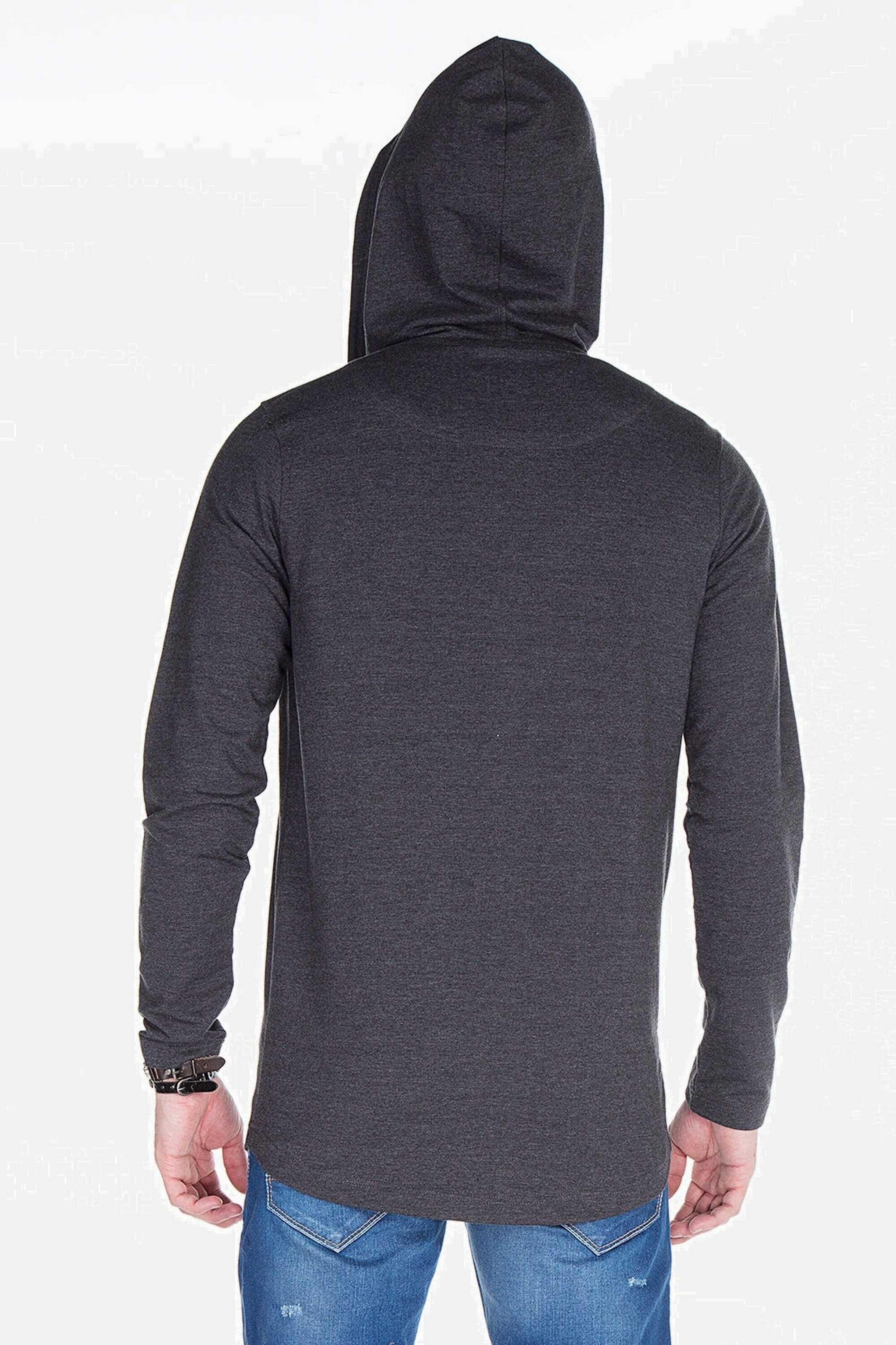 Cipo & Baxx Sweatjacke Sweatjacke (1-tlg) mit ausgefallenem Saum, CL-238