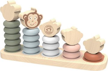 speedy monkey Stapelspielzeug Affenfamilie, aus Holz; FSC®- schützt Wald - weltweit
