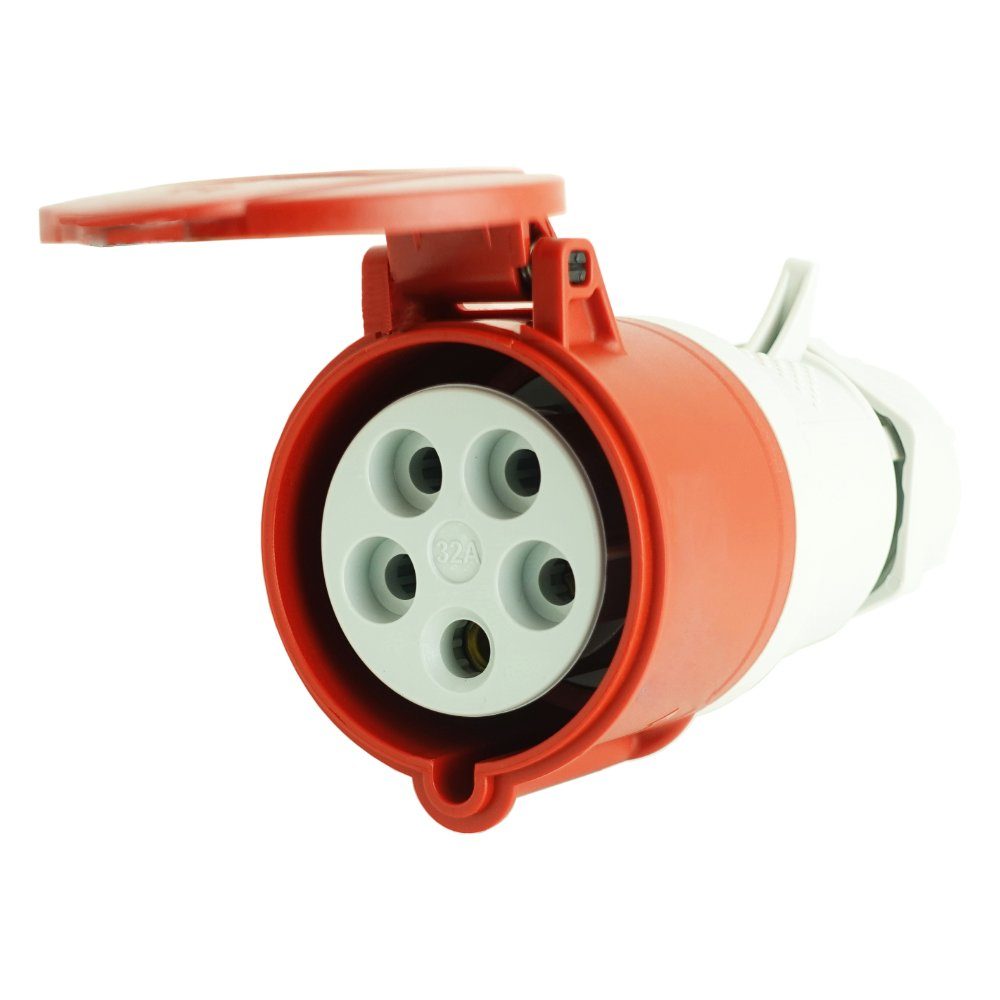 TP Electric Steckdose CEE Steckdose Kupplung 5P 32A IP44 400V, 1-St.