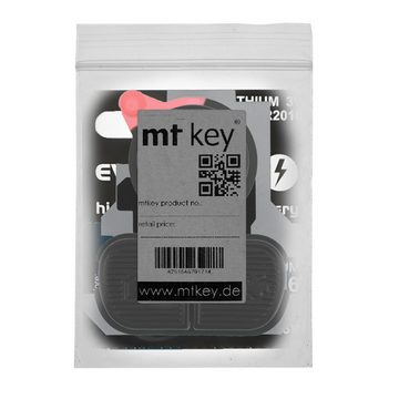 mt-key Auto Schlüssel Tastenfeld Reparatur Set + Kontaktfeld + CR2016 Knopfzelle, CR2016 (3 V), für BMW E36 E39 E34 E38 E24 E32 7er E31 E40 Funk Fernbedienung