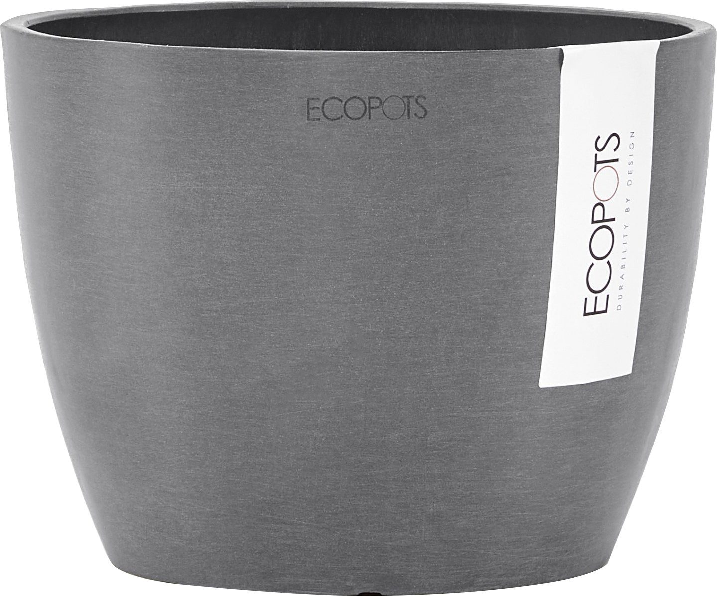 Ecopots Blumentopf Stockholm Grau 16 cm günstig online kaufen