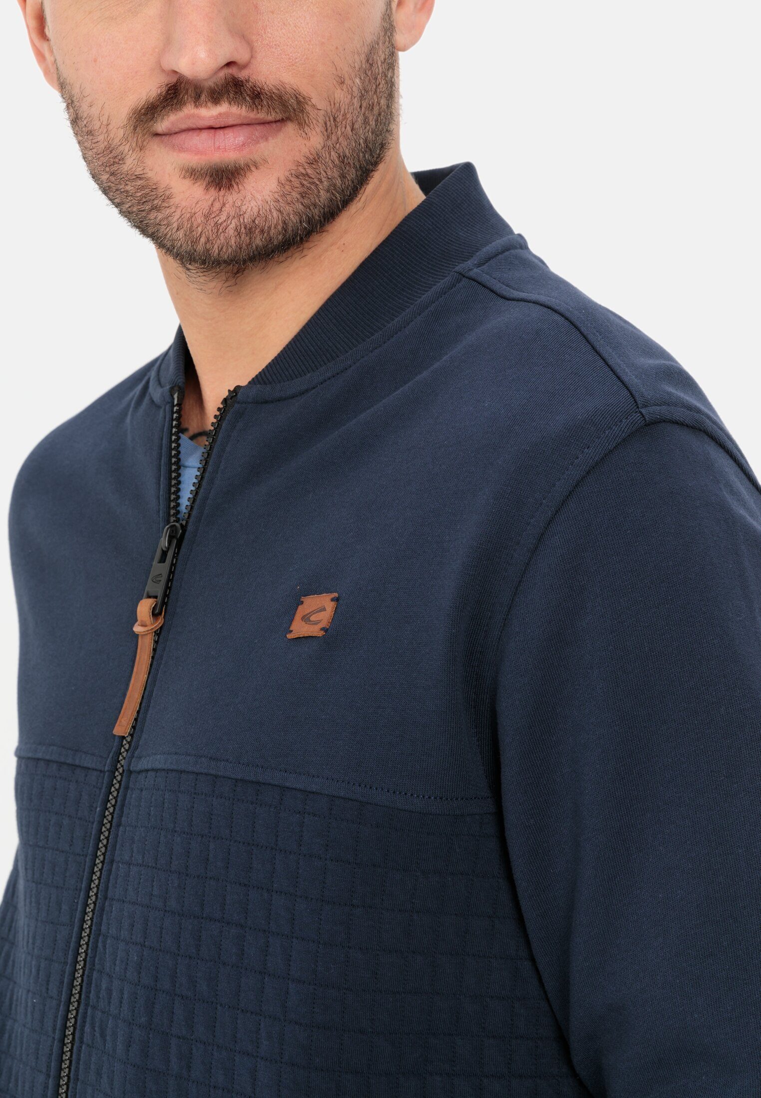 camel active Sweatjacke mit Steppmuster Langarm