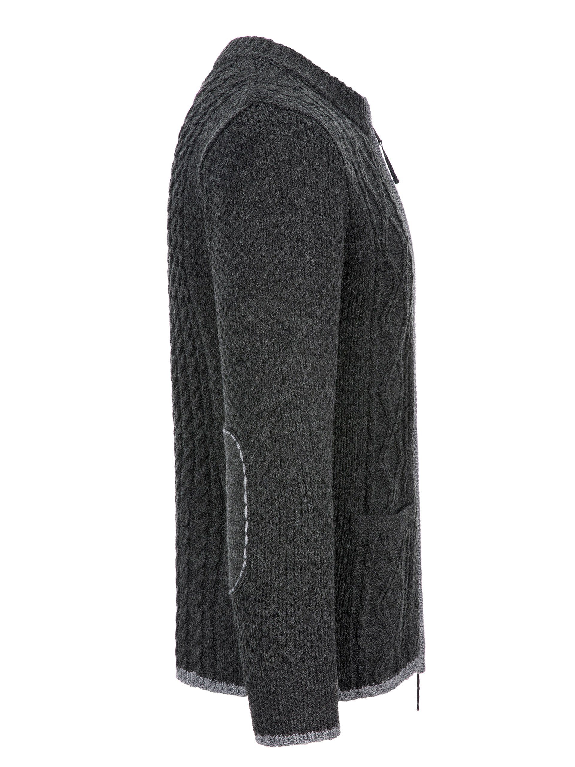 Almbock Trachtenstrickjacke Strickjacke Chris (1-tlg) anthrazit-grau günstig online kaufen