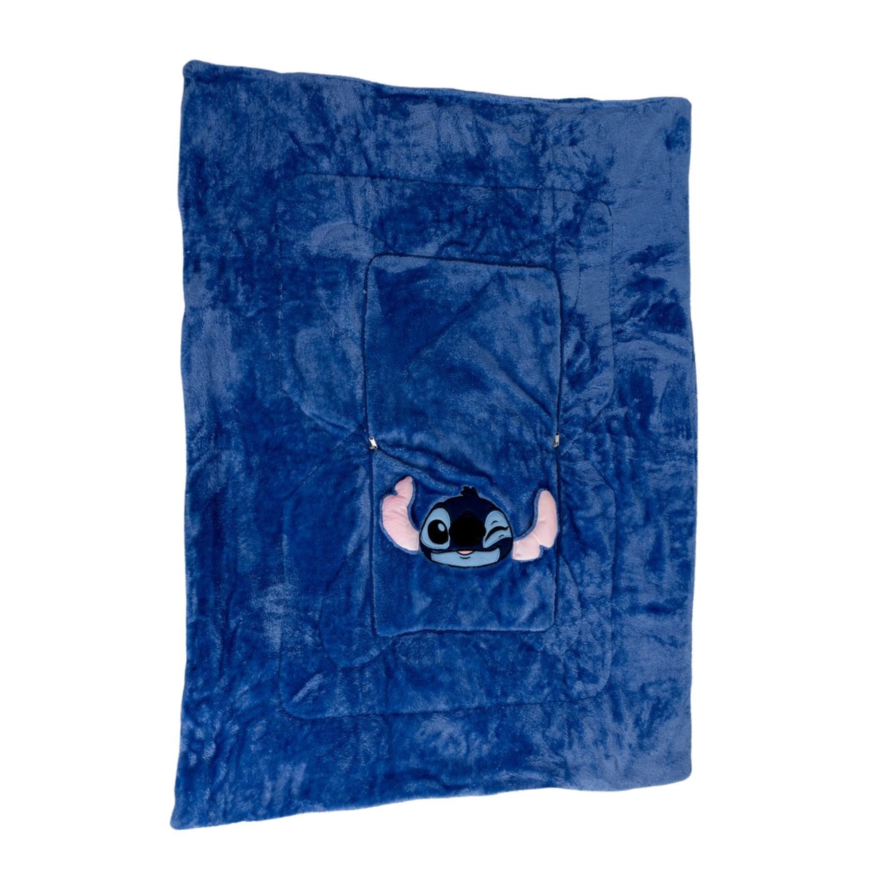 Wohndecke 2-in-1 Kissen und Decke für Kinder 100 × 150 cm, Lilo & Stitch