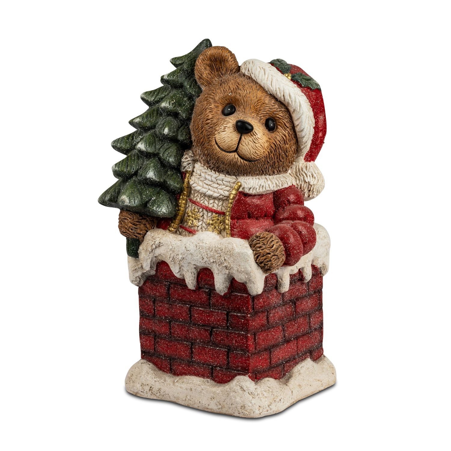 formano Weihnachtsfigur Winterzeit, Höhe: 46cm, Farbe: Mehrfarbig, Motiv: Teddy