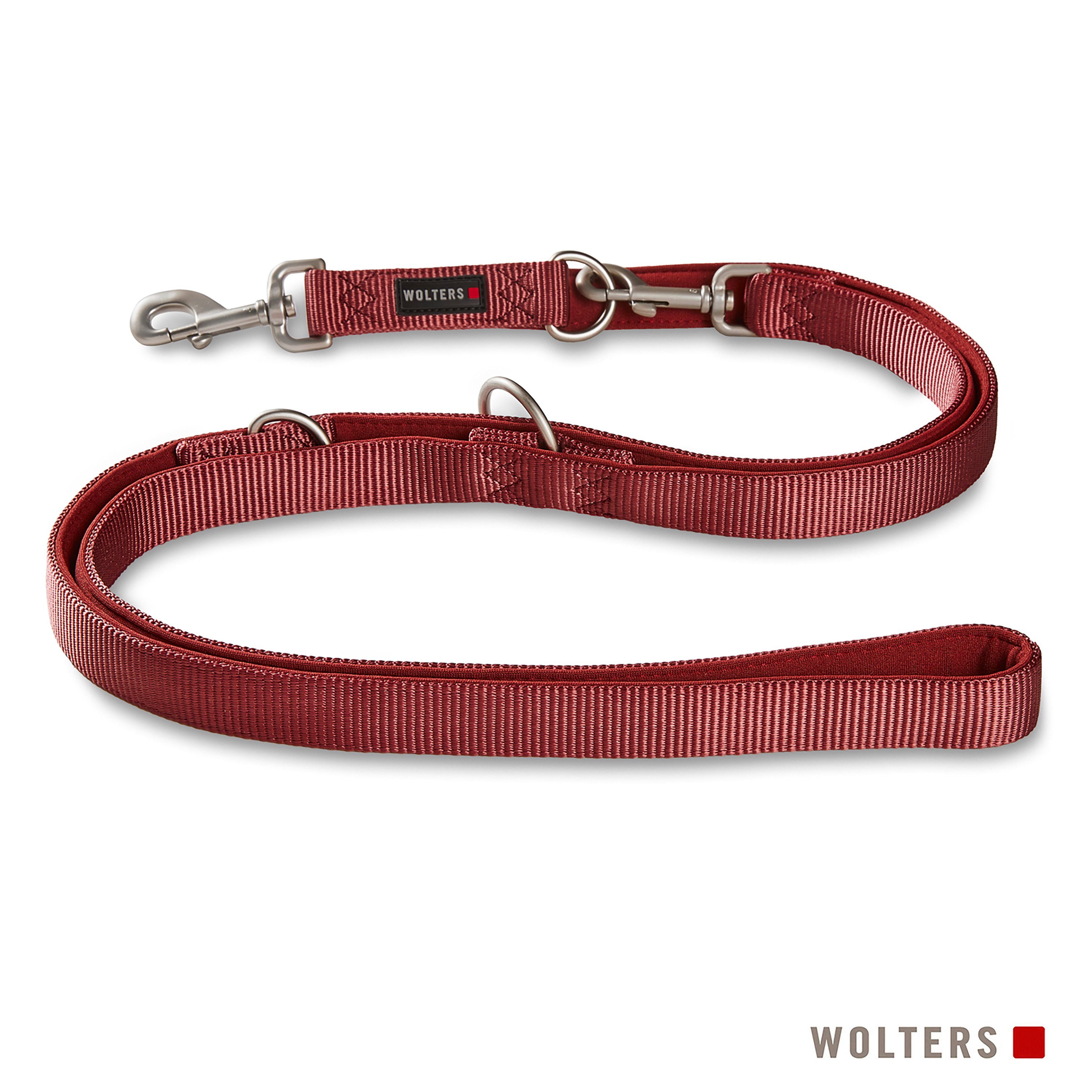 Wolters Hundeleine Professional Comfort Führleine, Nylon, Neopren, in verschiedenen Größen, in verschiedenen Längen, gepolstert rost rot