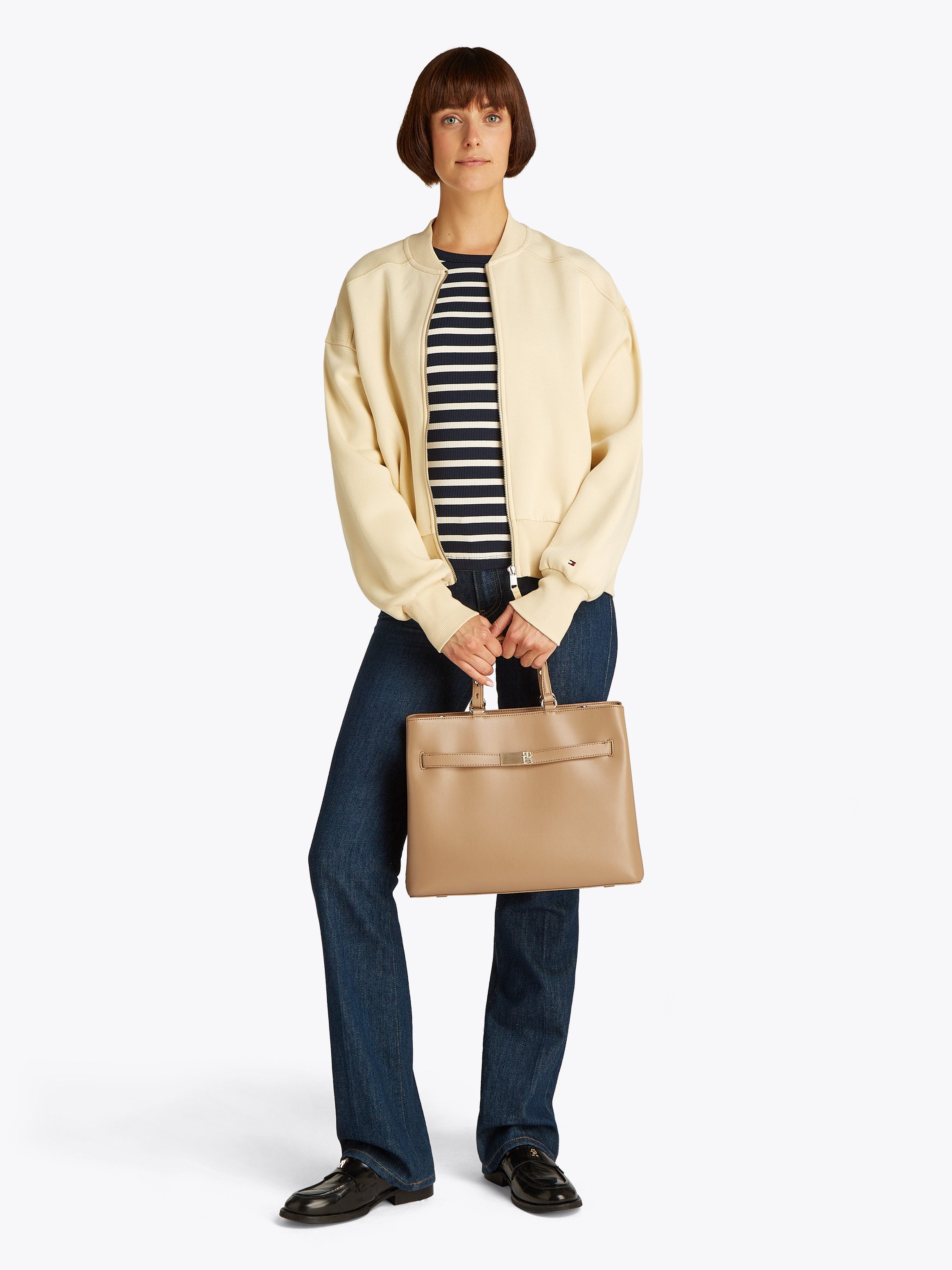 Tommy Hilfiger Henkeltasche TH HERITAGE SATCHEL, Damen Umhängetasche, Schul günstig online kaufen