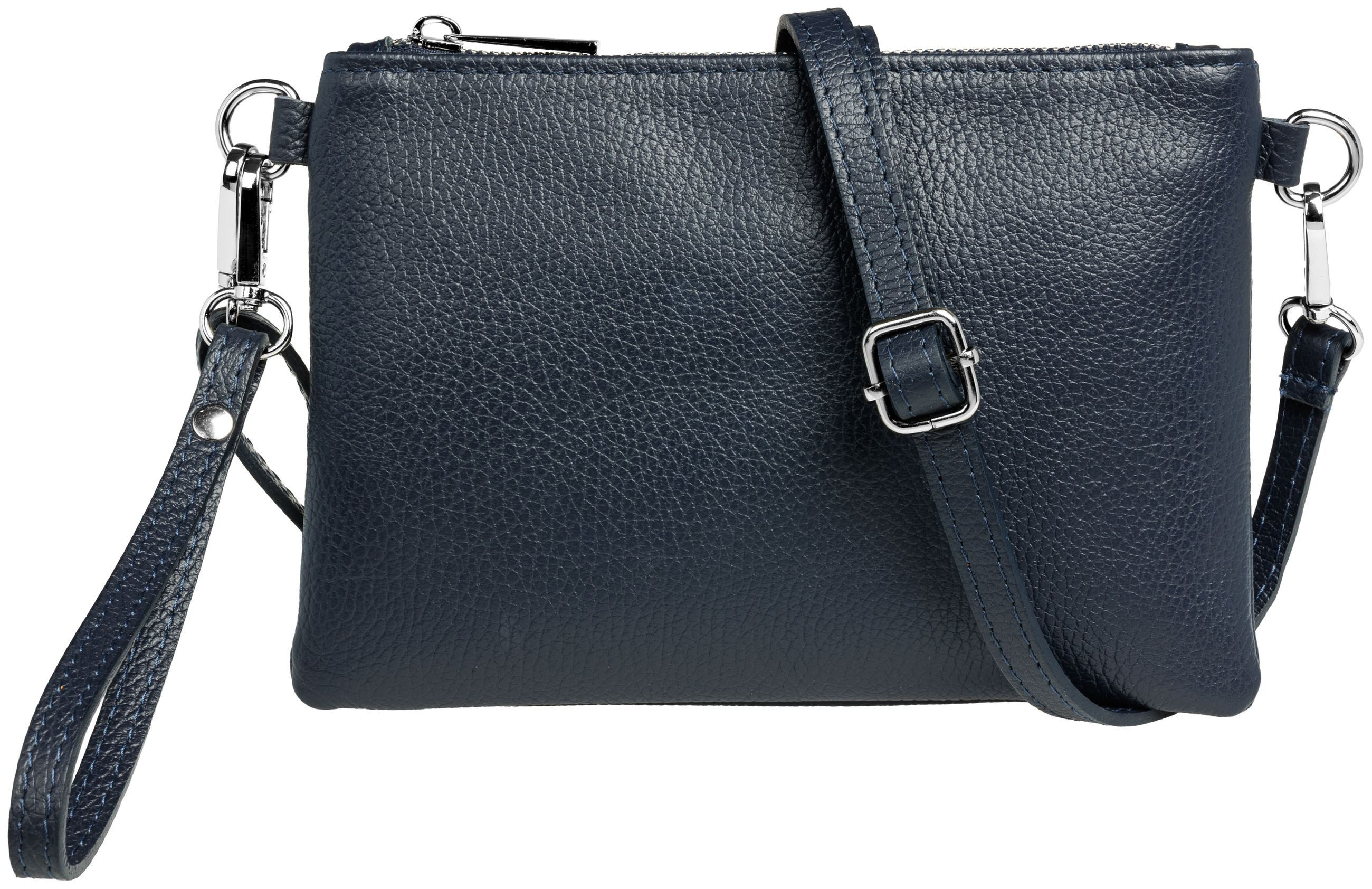 Caspar Clutch Kleine Leder Clutch Damen Abendtasche - CLASSIC LINE - Modell No.852, leicht, elegant & unempfindlich - 100% Echtleder - Handmade in Italy