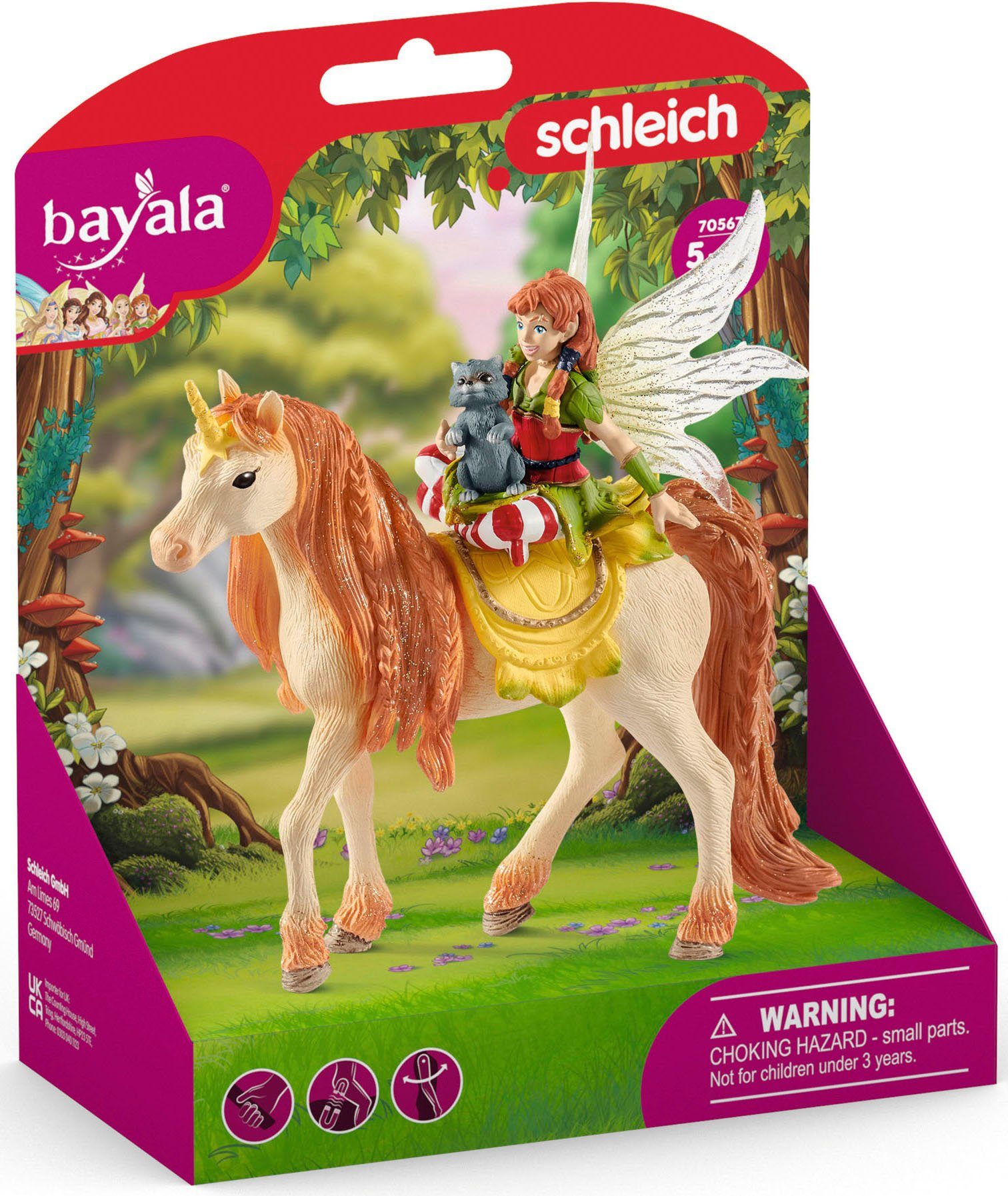 BAYALA®, (70567) Spielfigur Marween mit Schleich® Glitzer-Einhorn