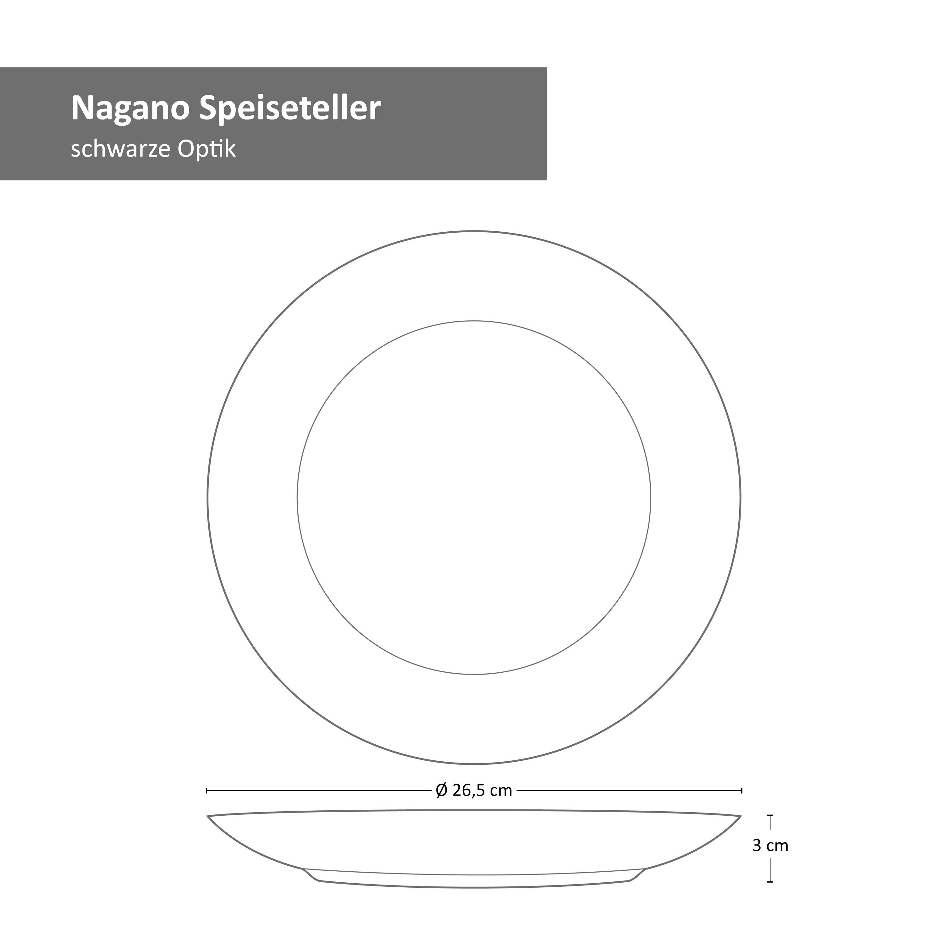 Set Speiseteller MamboCat Nagano Speisteller für Personen 6 6er