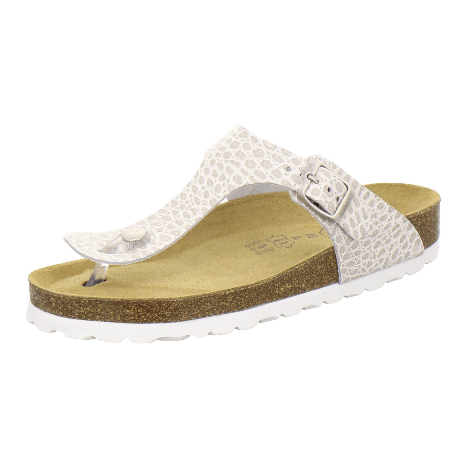 AFS-Schuhe 210716 Zehentrenner Pantolette für Damen mit Fußbett, bequeme Sa günstig online kaufen