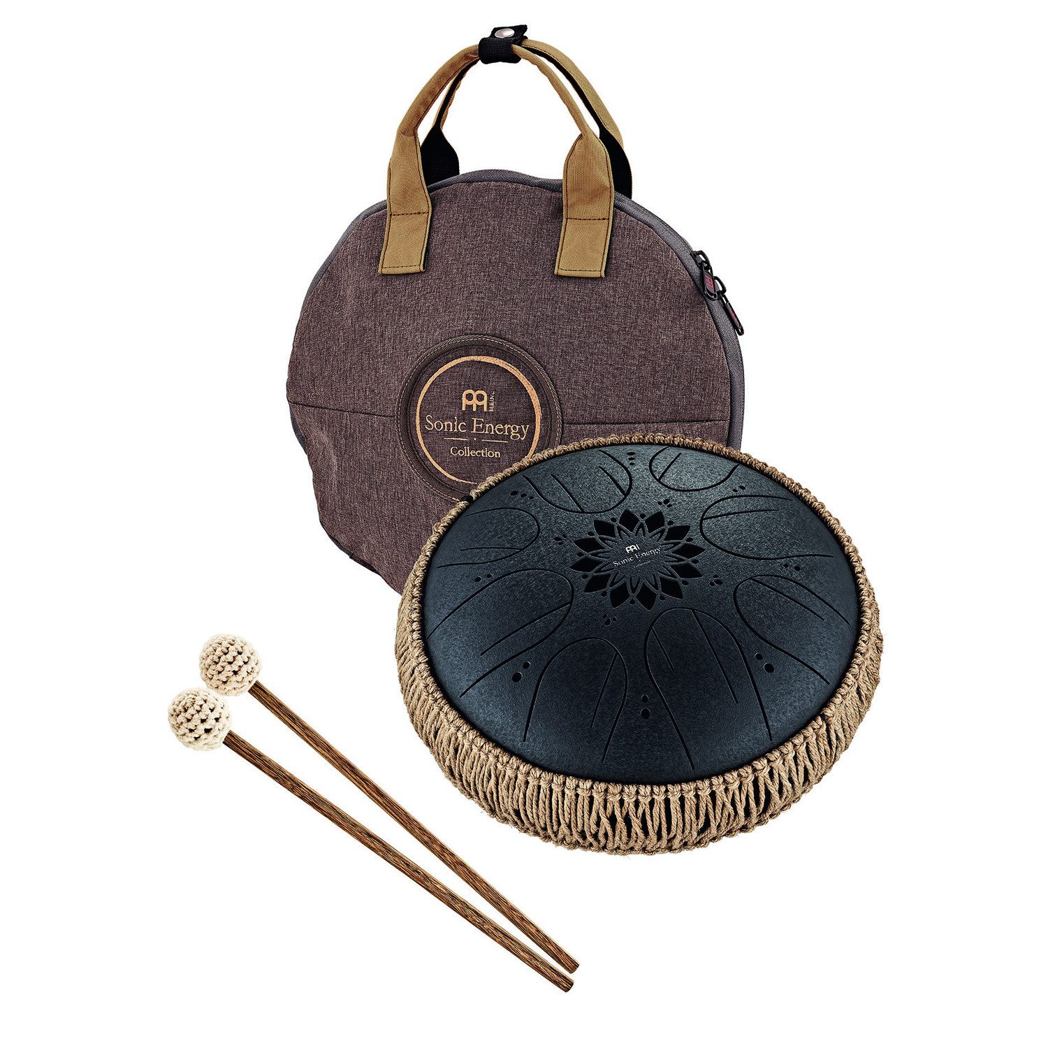 Steel Tongue Drum Meinl Sonic Energy MOSTD1BK Tongue Drum H-Moll 8 Töne