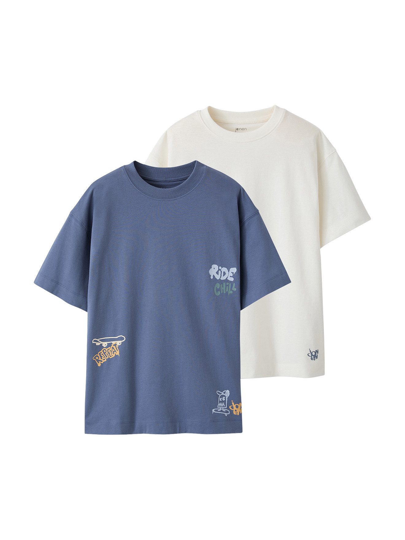 jonen Kurzarmshirt 2er-Pack T-Shirts Jungen