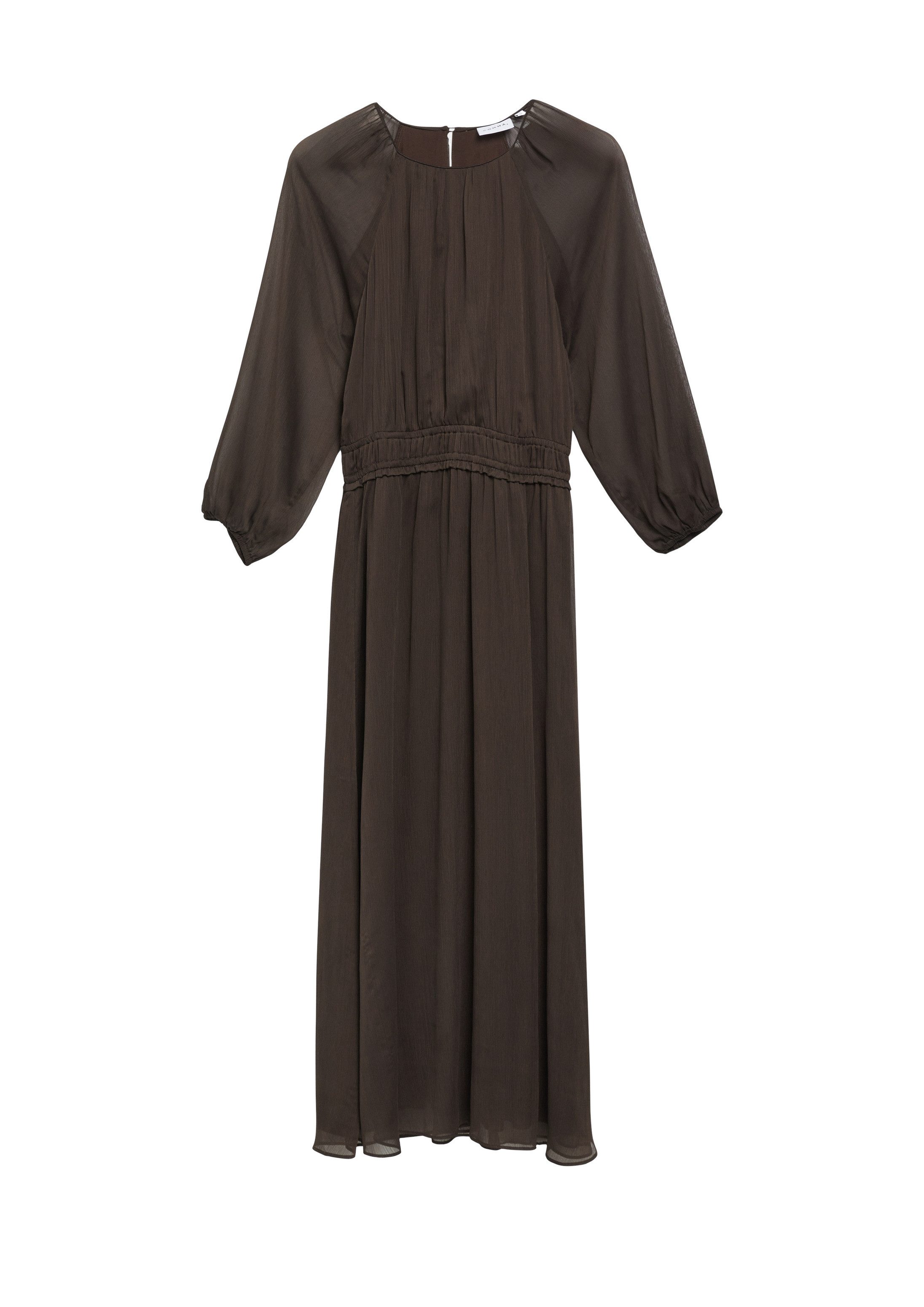 comma Maxikleid Kleid Semitransparentes Maxikleid aus Chiffon