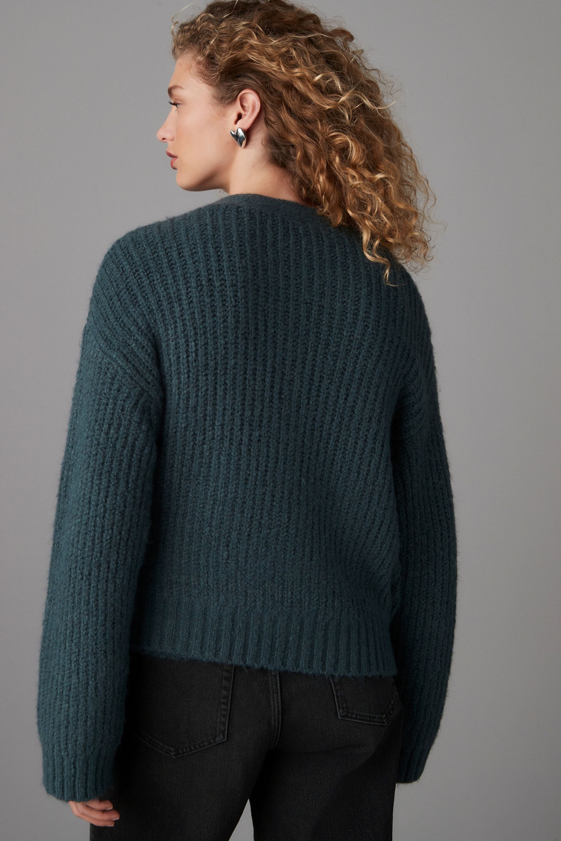 Next Strickjacke Langärmelige Strickjacke mit Wollanteil günstig online kaufen