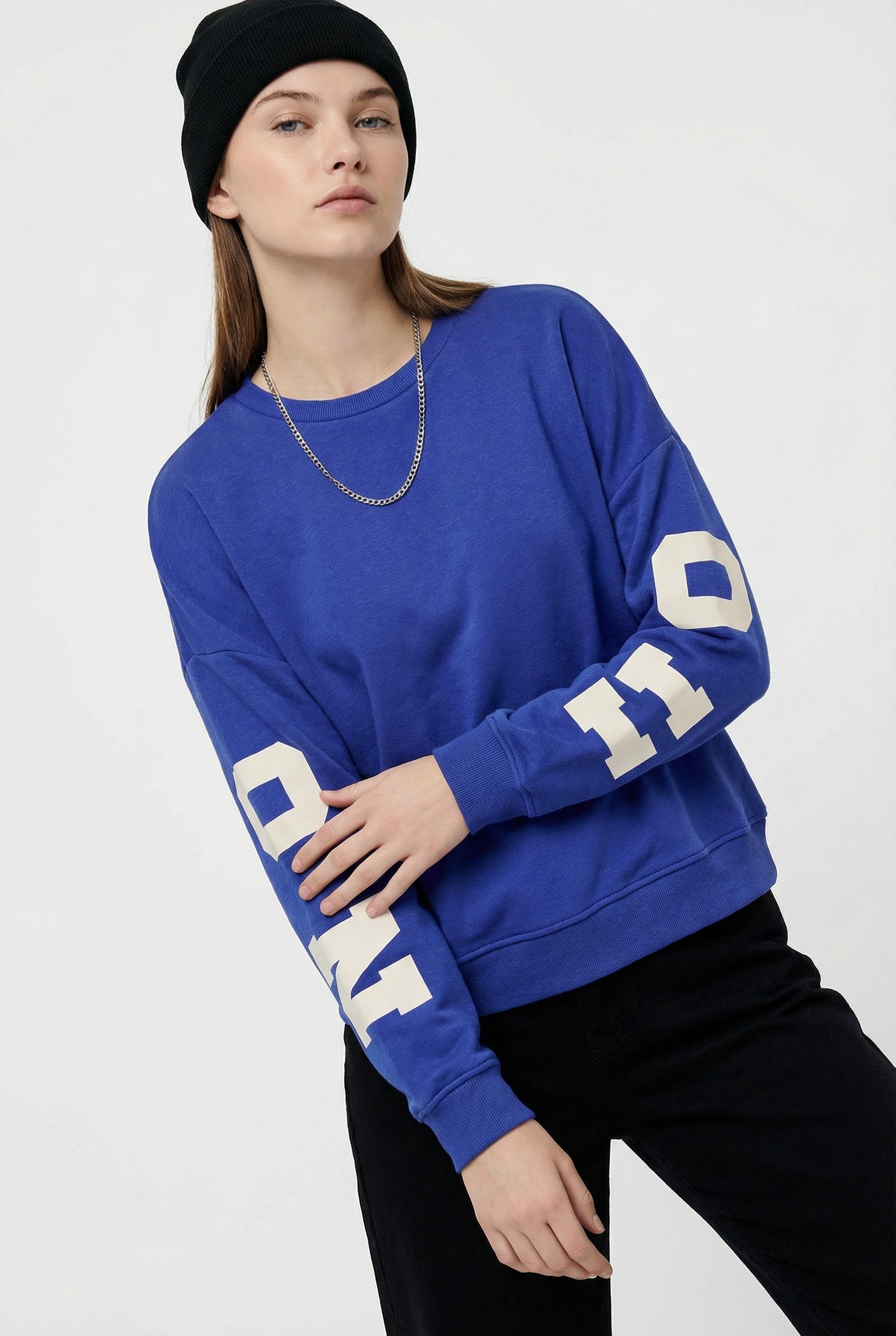 ONLY Sweatshirt ONLSWEAT L/S BACK/SLEEVE PRINT SWT NOOS günstig online kaufen