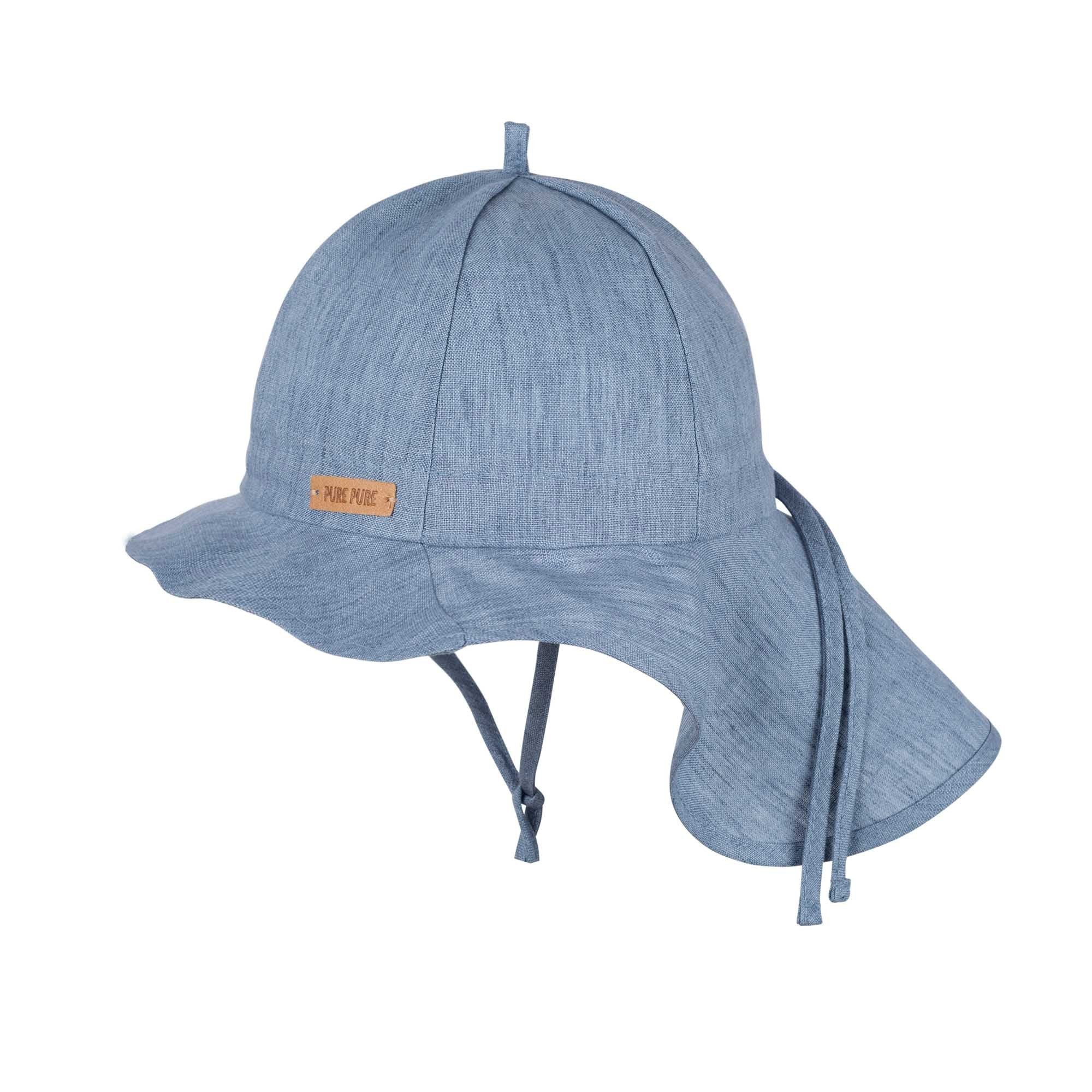 pure pure by BAUER Erstlingsmütze PurePure Kids Nackenschutz Enjoy the sun