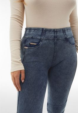 Freddy 7/8-Jeans N.O.W.® Hose aus Jersey-Denim mit Nähten im Stil einer Radlerhose 5-Pocket-Style, Medium Waist
