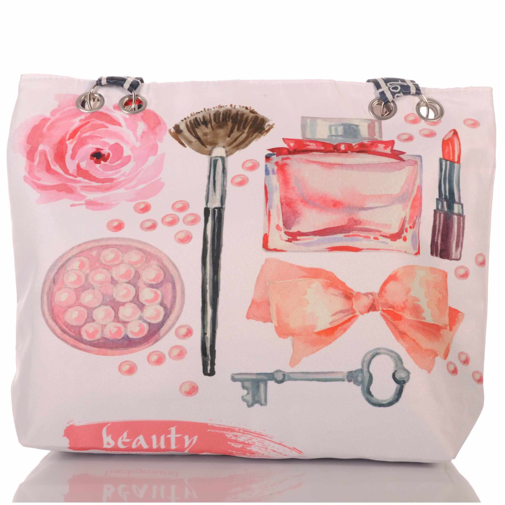 KMISSO Umhängetasche Strandtasche mit Reißverschluss und femininem Beauty Design 30716 (1-tlg), im eleganten Look