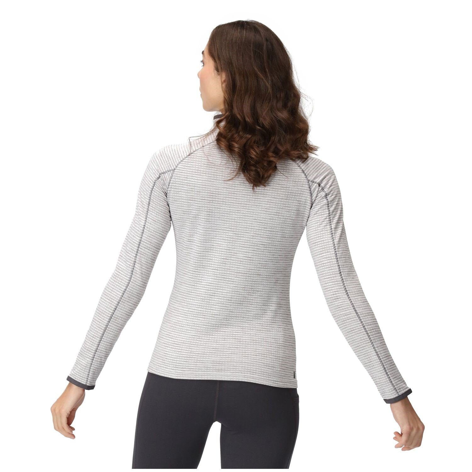 Grau Midlayer Regatta Yonder für Shirt Damen Powerstretch 2-in-1-Pullover