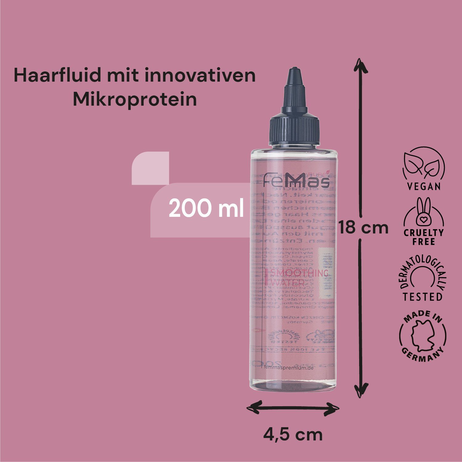 Femmas Premium Haarelexier Femmas Pure Smoothing Water 200ml