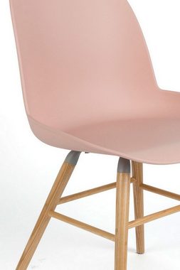 Zuiver Stuhl Esszimmerstuhl Albert Kunststoff rosa