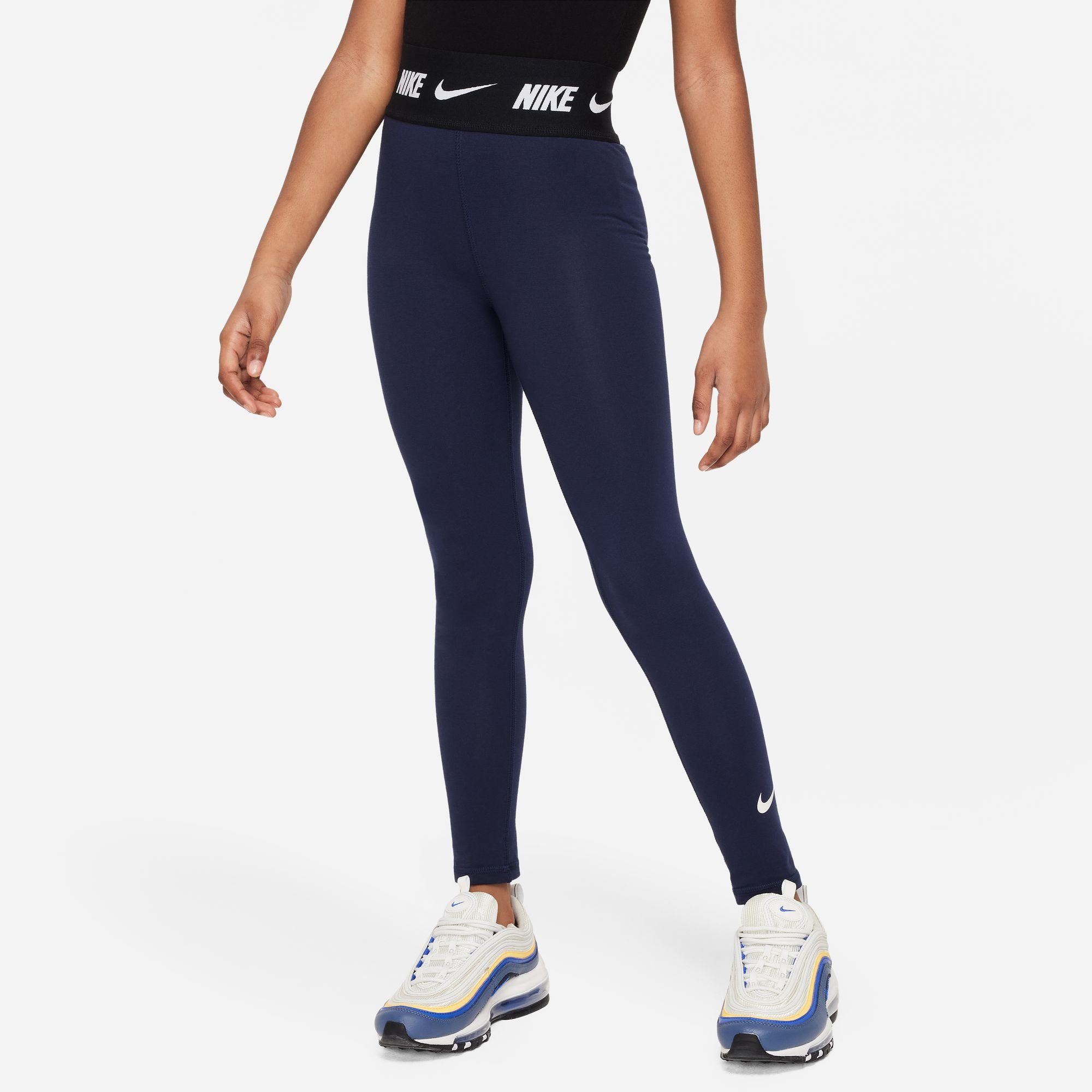 Nike Sportswear Leggings G NSW SMOKE - OBSIDIAN/DK LGGNG FAV HW Kinder für SW GREY