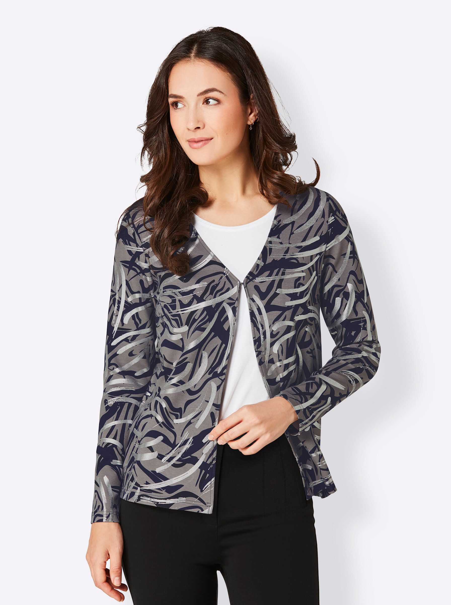 Shirtjacke Modal-Polyester-Shirtjacke