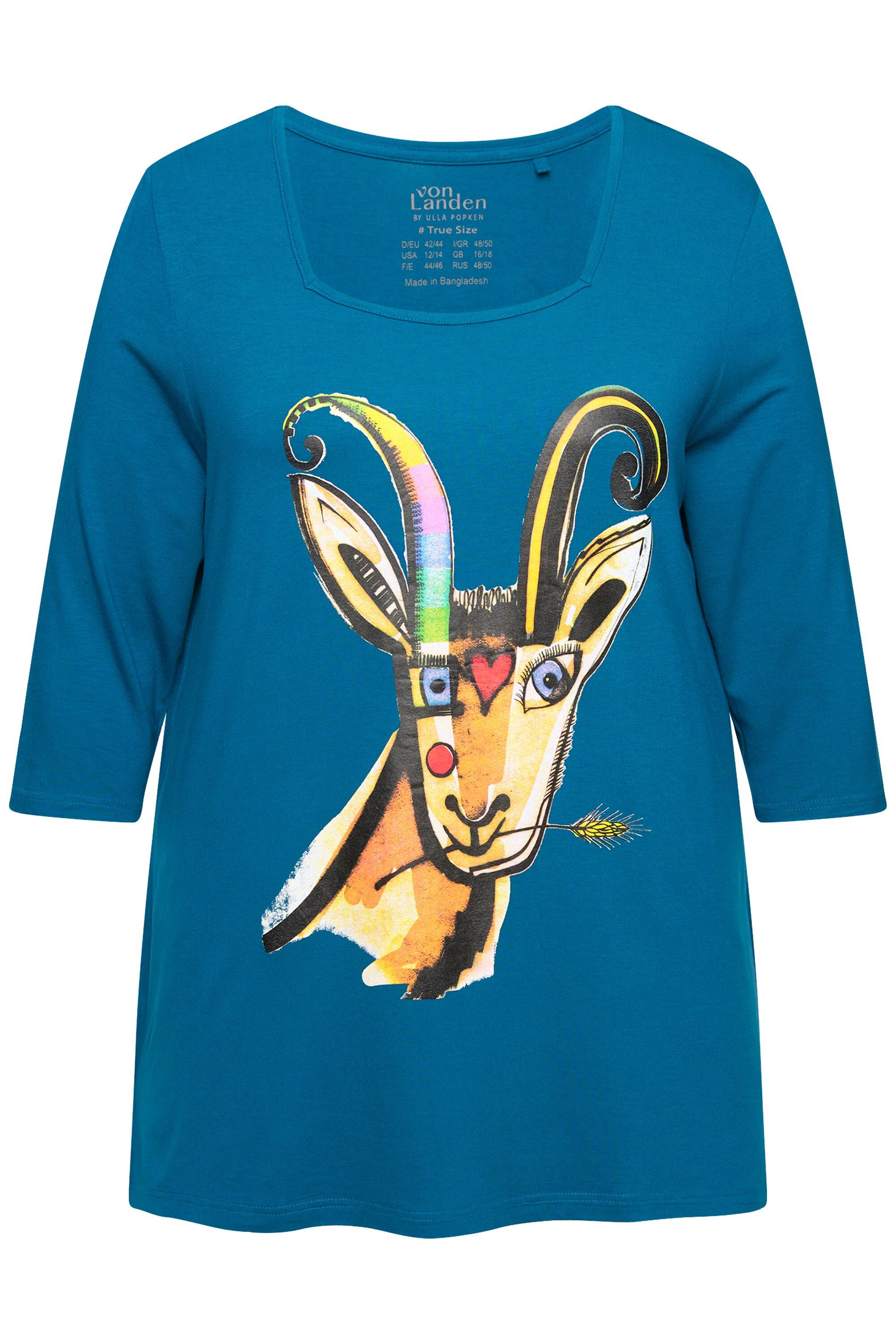 Ulla Popken T-Shirt Shirt Katze A-Linie günstig online kaufen