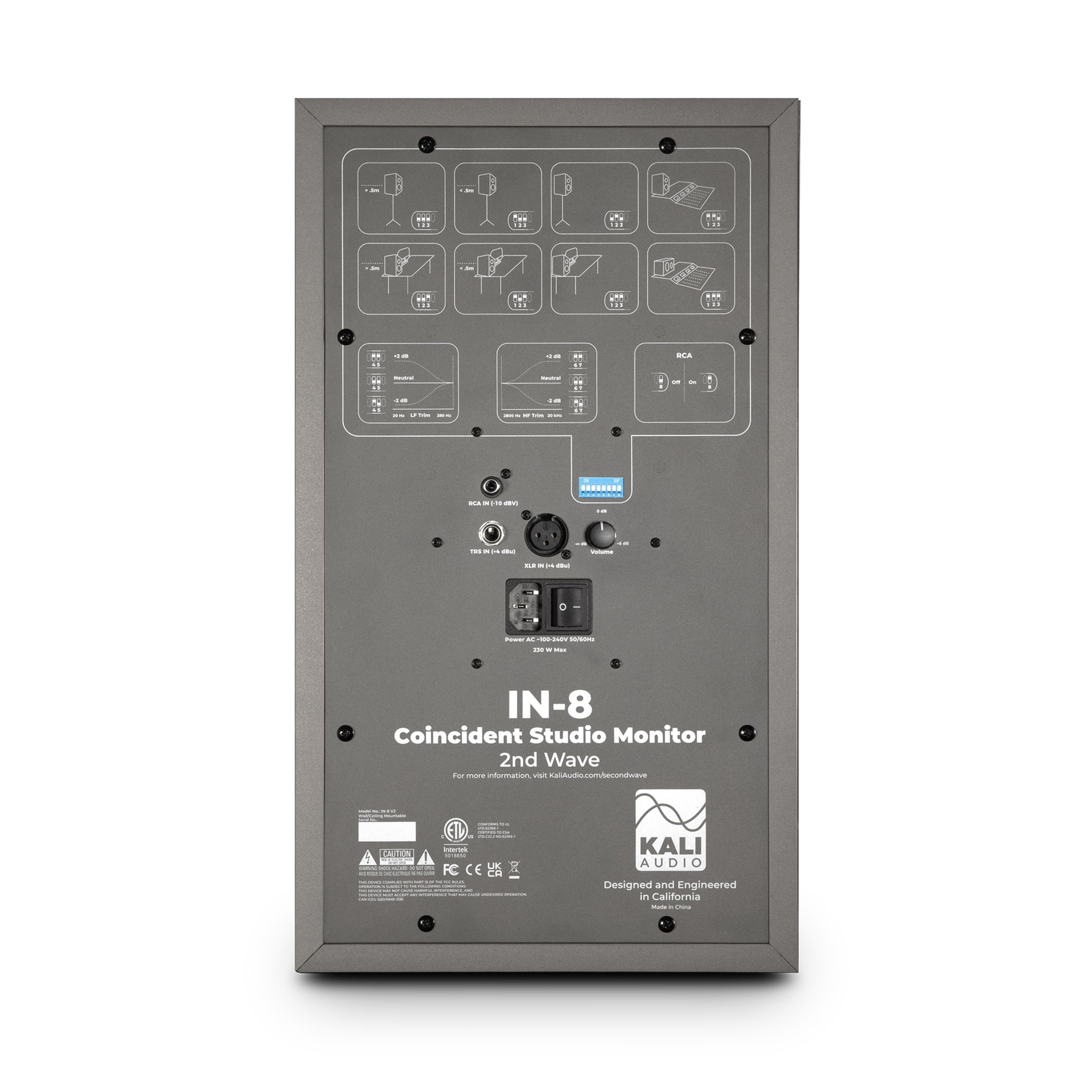 Kali Audio Lautsprecher (IN-8 2nd Wave Grey - Aktiver Studiomonitor)