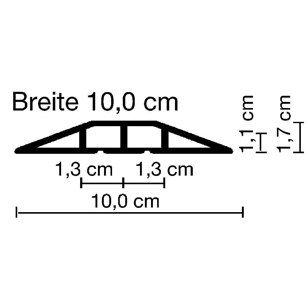 EHA Kabelkanal EHA 41020 Kabelbrücke schwarz 10cm 1,5m