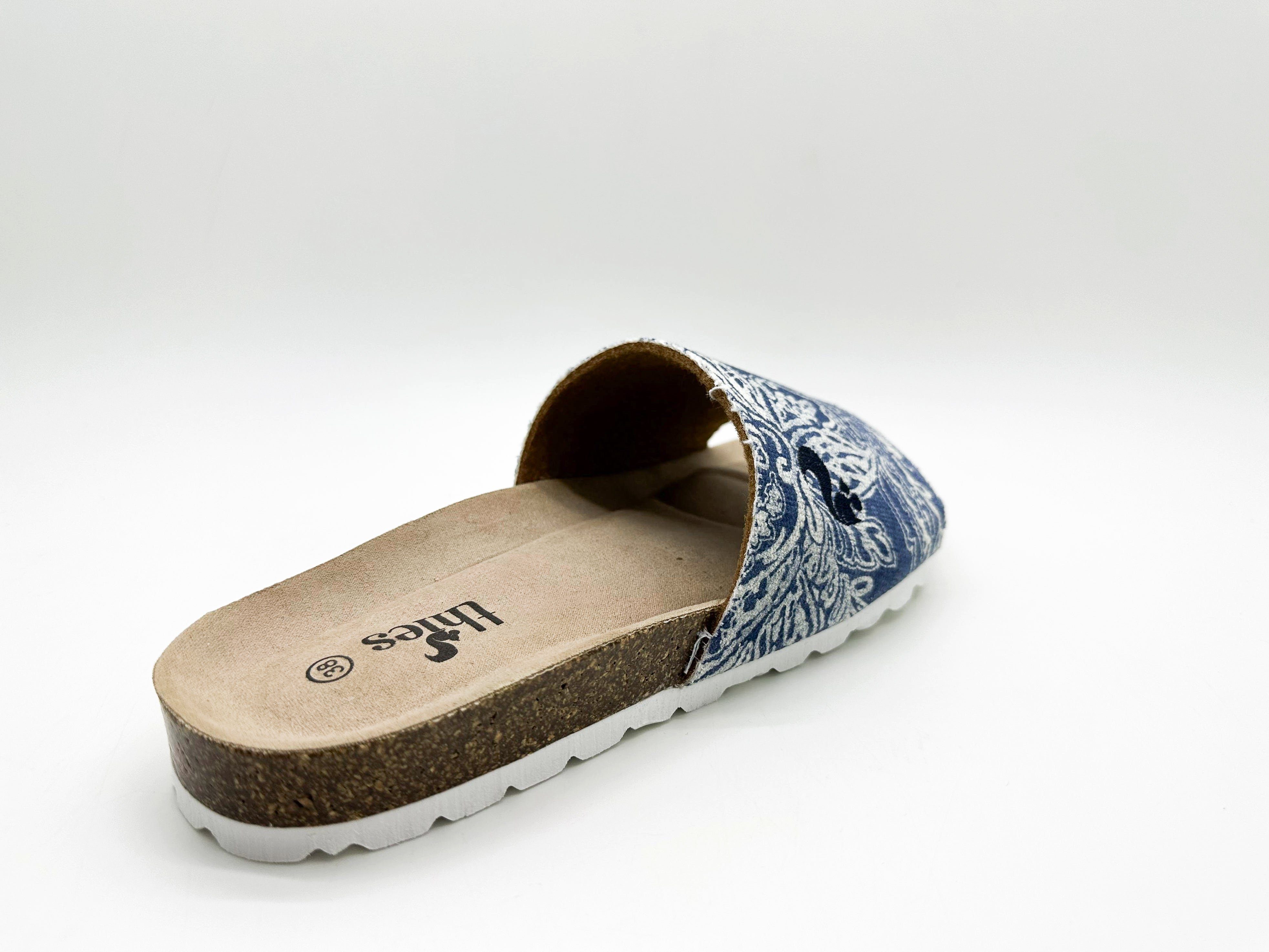 thies 1856 Denim ® Rec Pool Slide Vegan Sandale