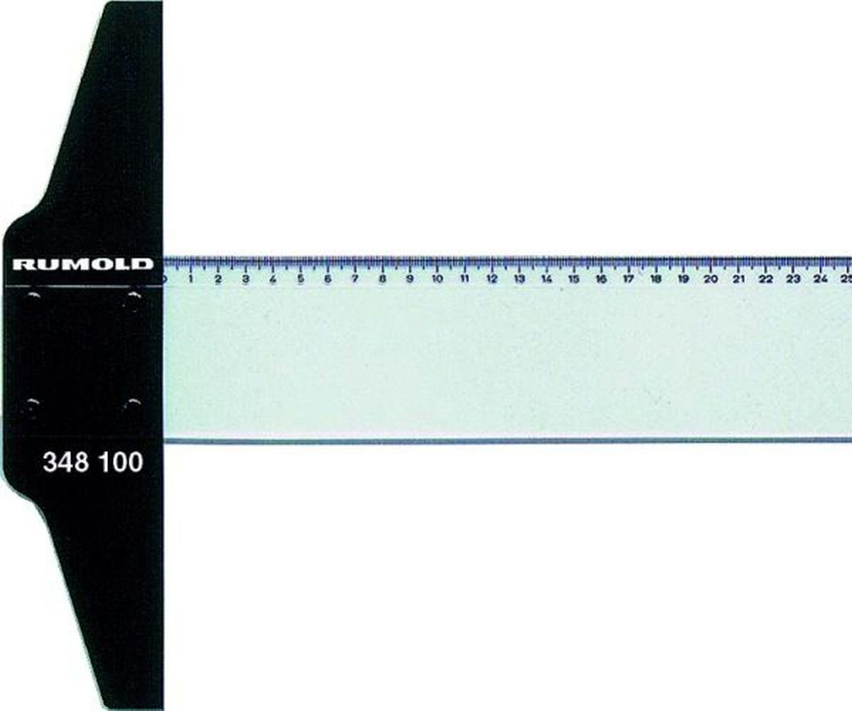Rumold Lineal Zeichenschiene MXF Acryl 100 cm mit Teilung