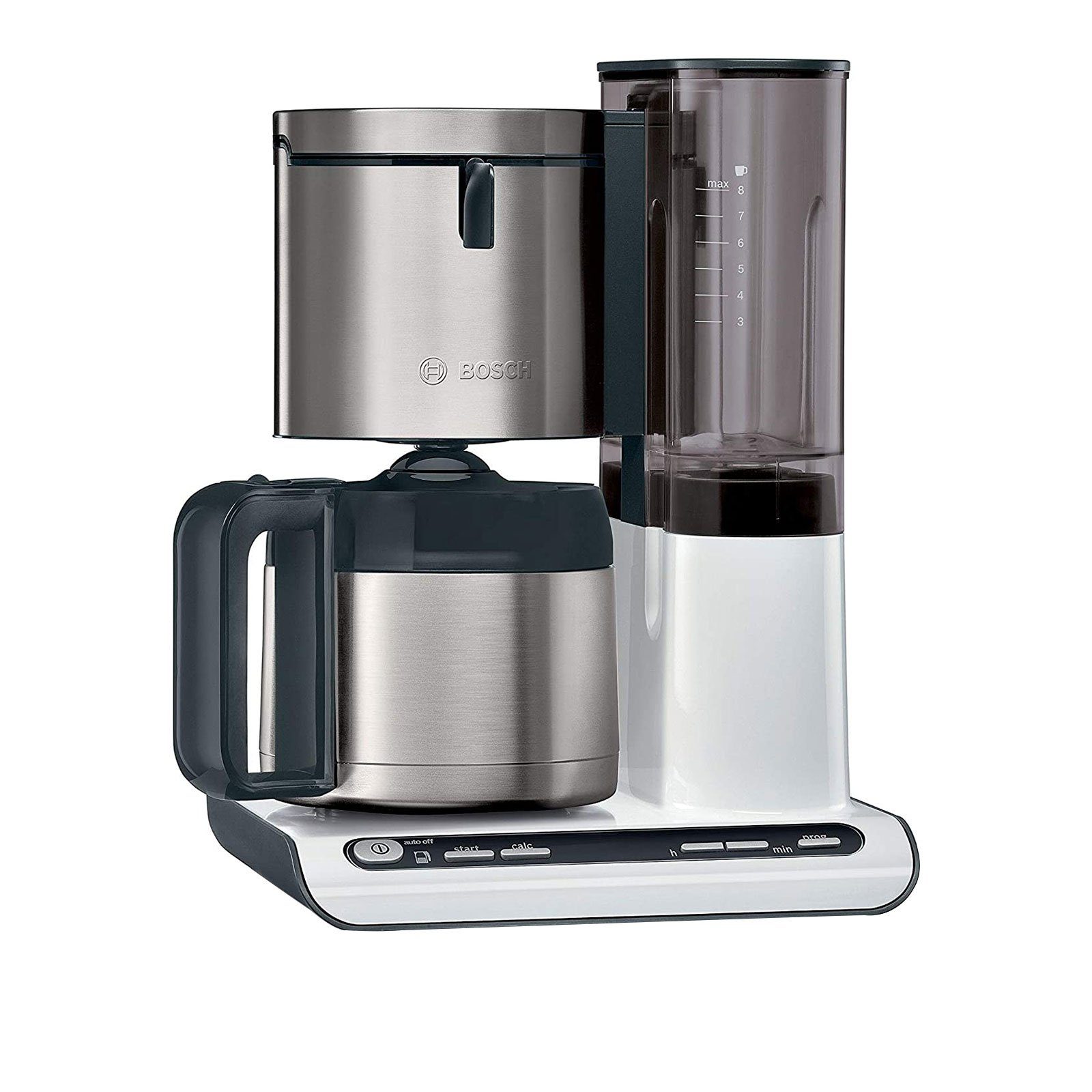 BOSCH Filterkaffeemaschine TKA8A681 Styline, 1,1l Kaffeekanne, Papierfilter  1x4, mit Thermokanne, Aroma Sensor: optimales Brühen auch bei kleinen Mengen