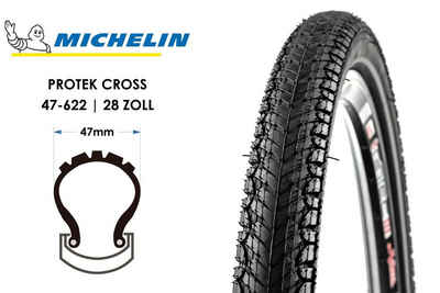 Michelin Fahrradreifen 28 Zoll MICHELIN Protek Cross 28x1.75 Fahrrad Reifen 47-622 Pannenschu