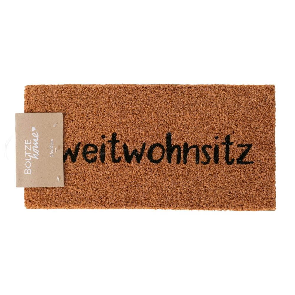 BOLTZE Fußmatte Kleine Fußmatte ZWEITWOHNSITZ natur günstig online kaufen