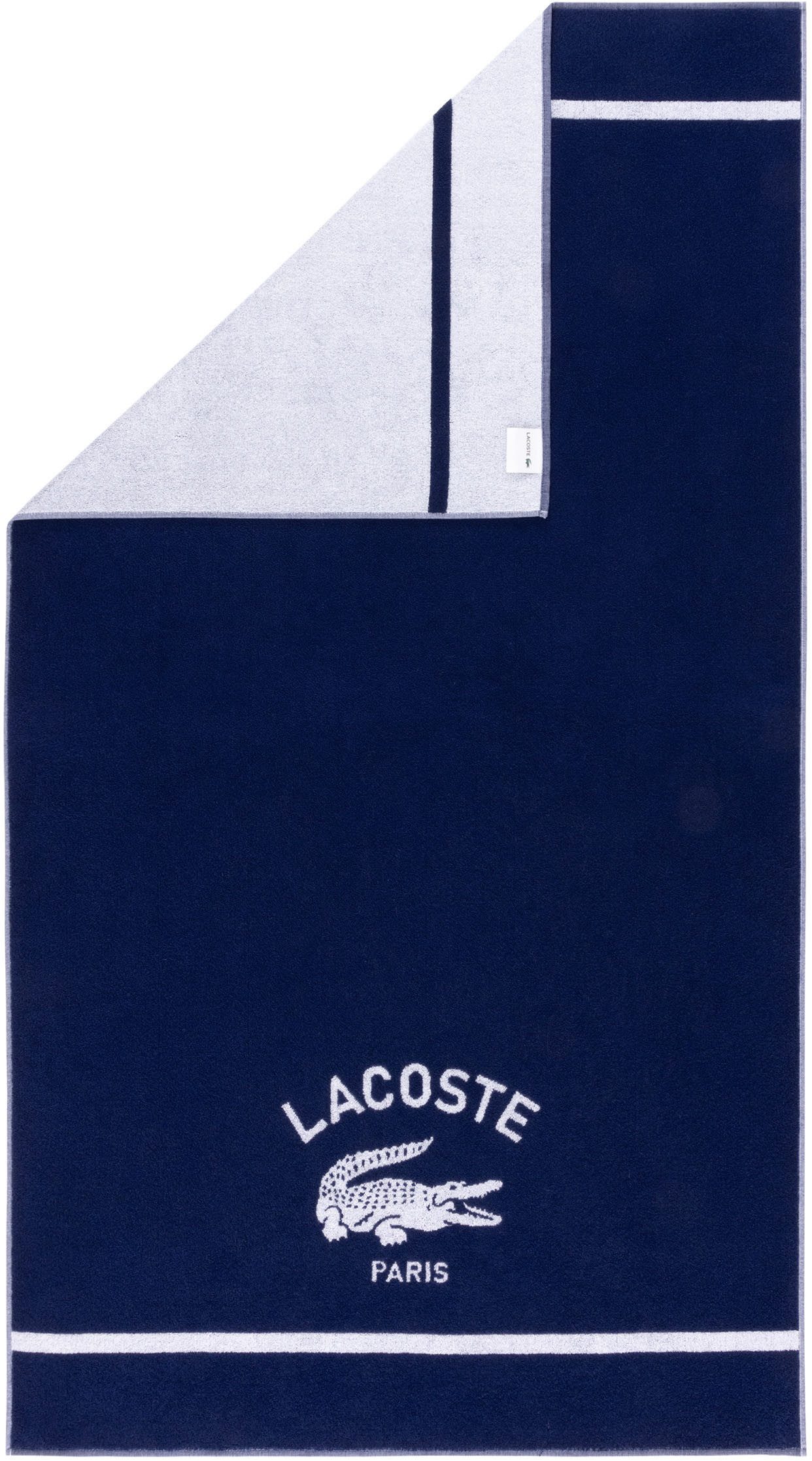 Lacoste Badetuch LORIGIN, Frottier (1-St), mit Label-Applikationen