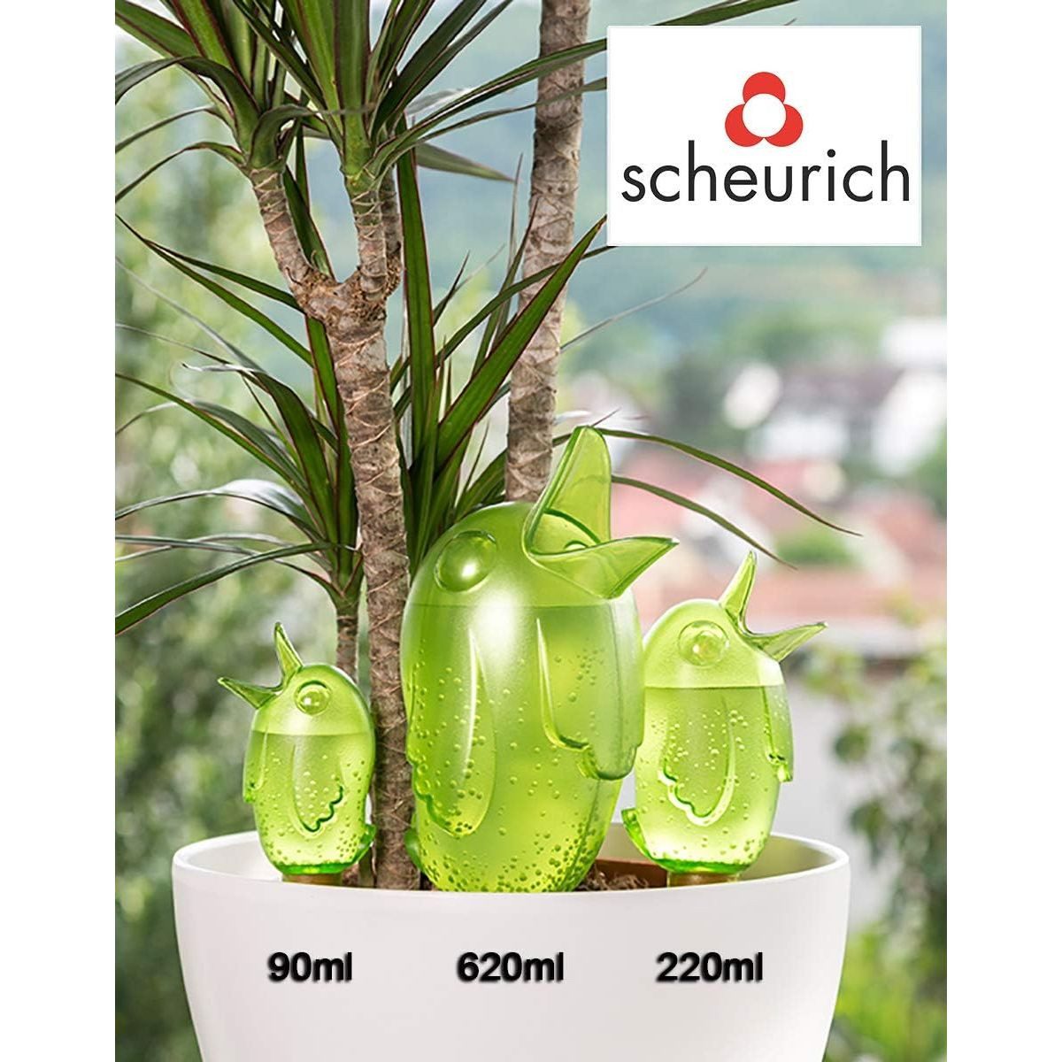 Scheurich Bewässerungskugel 4002477510446-04-4xStuck, Scheurich 4er-Set Bewässerungskugel 220ml GrünWasserspender Bördy M (G – Bild 4 von 5