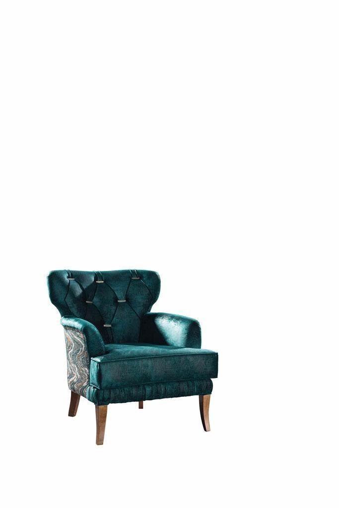 JVmoebel Wohnzimmer-Set Luxus Wohnzimmer Sofas Sitzer/Sessel), in 3tlg 2x Europa 3 Made Set (3-St., Textilmöbel Modern, Sessel Dreisitzer