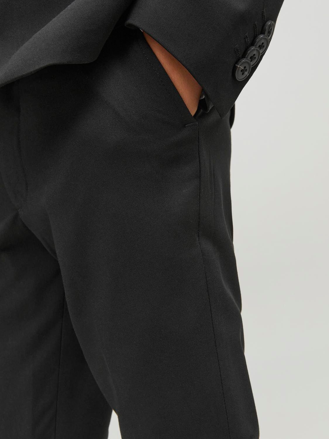 Jack & Jones Junior Anzughose JPRSOLAR elastisch, pflegeleicht, komfortabel unifarben, modisch, slim fit, Web