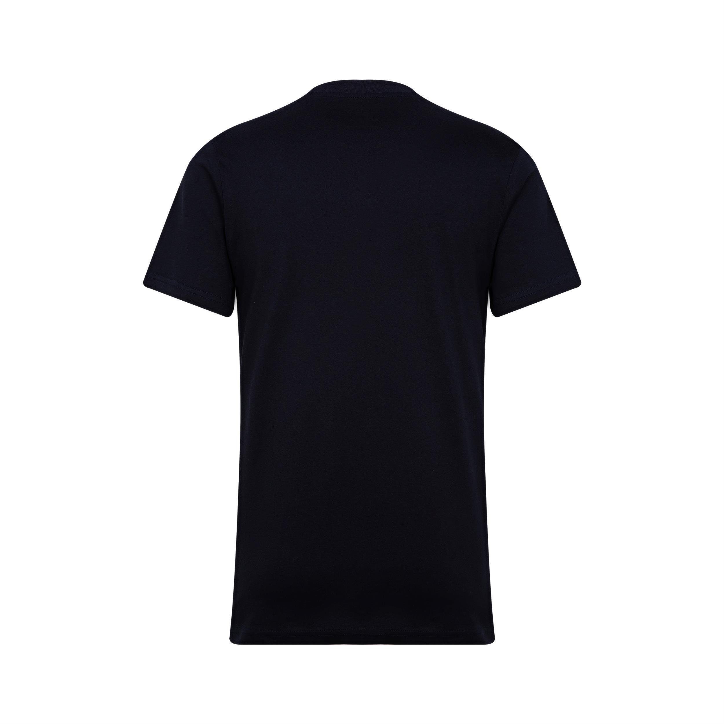 T-Shirt für Navy Baumwolle Herren, Gipfelglück Jan