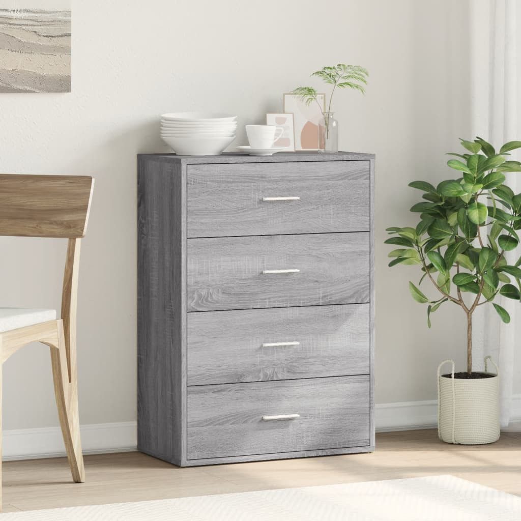 vidaXL Sideboard Sideboard Grau Sonoma 60x31x84 günstig online kaufen