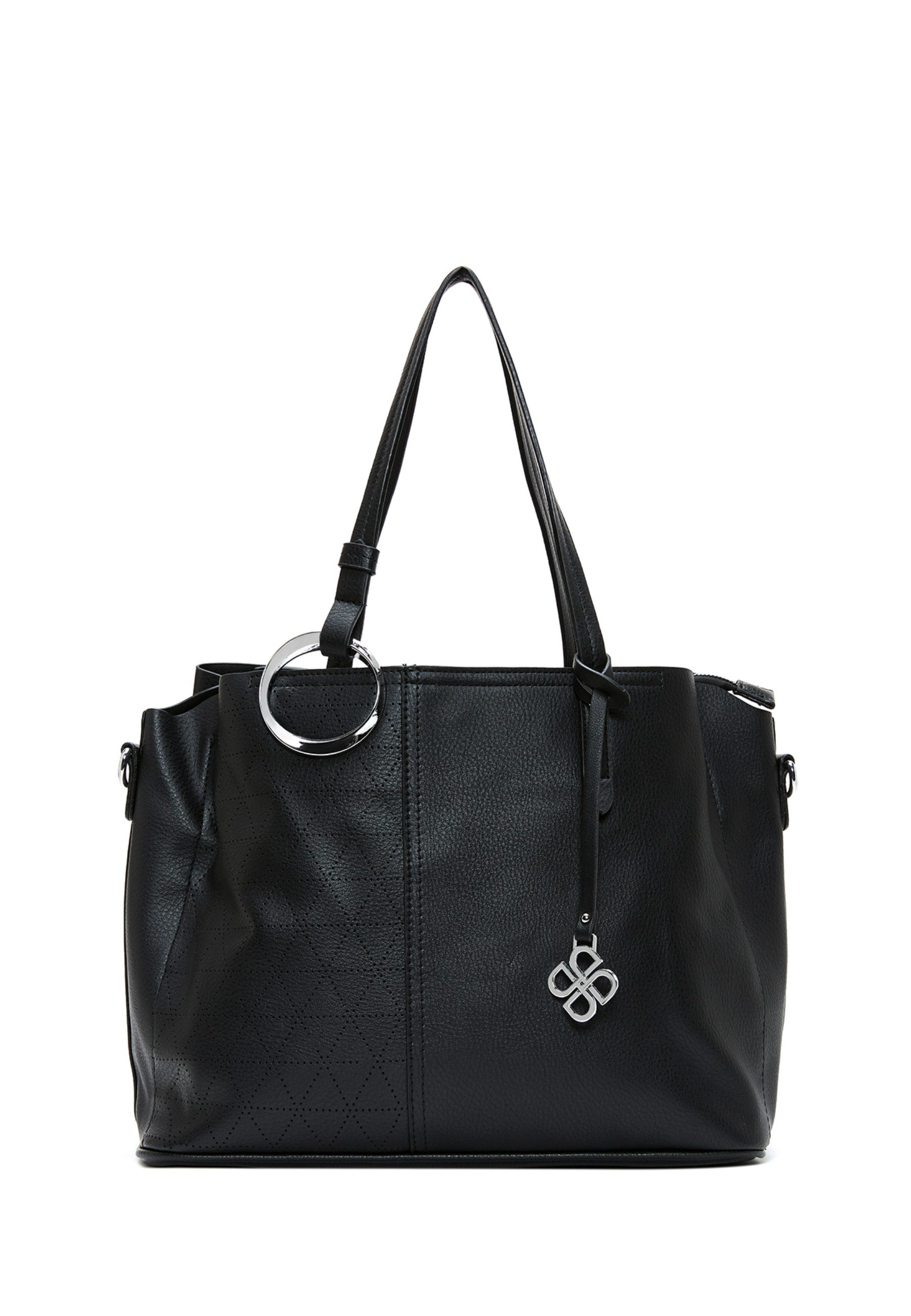 Derimod Umhängetasche Schultertasche aus Kunstleder, Kunstleder, Schulterriemen, Mittel