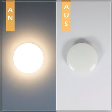 ZMH LED Deckenleuchte Klein Sternenhimmel Schlafzimmer Whonzimmer, LED fest integriert, Warmweiß, Rund, 15W, 3000K, Ø20,5cm