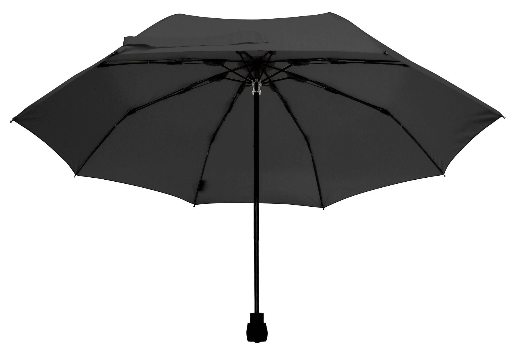 mit Taschenregenschirm trek, schwarz light integriertem Kompass EuroSCHIRM®