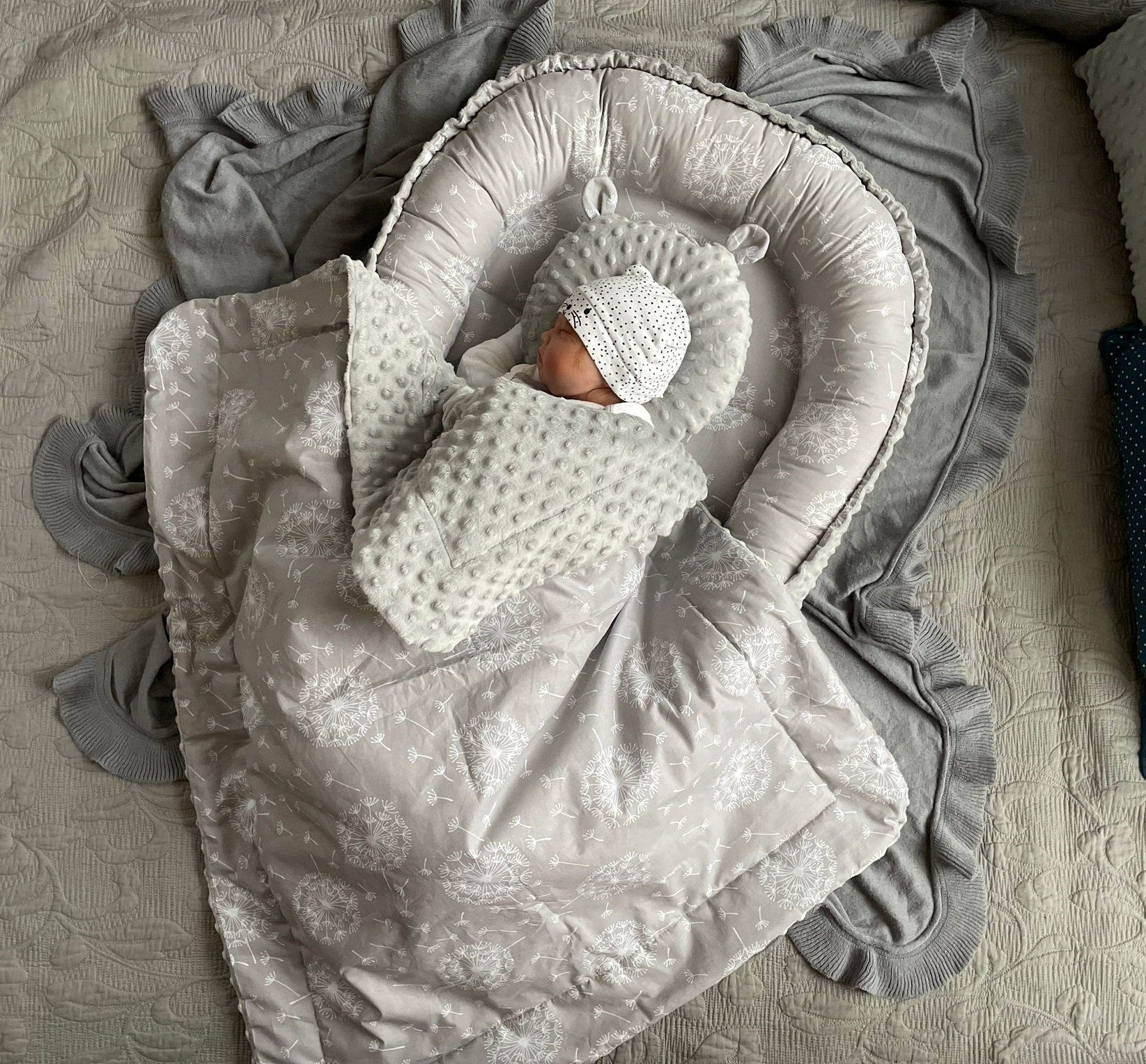 Loolay Bettnestchen MINKY/ Baumwolle BABYNEST Babykokon Geschenk Babyaustat günstig online kaufen