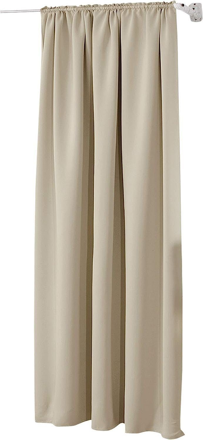 Woltu Gardine (1 St), blickdicht, Blickdicht mit Kräuselband für Schiene, 2 günstig online kaufen